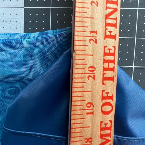 Turquoise Floral Mesh Beach Bag/Tote Bag/Shopping Bag/Shopping Tote - Picture 8 of 8